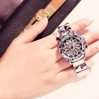 đồng hồ nữ kim loại MH các mầu dây