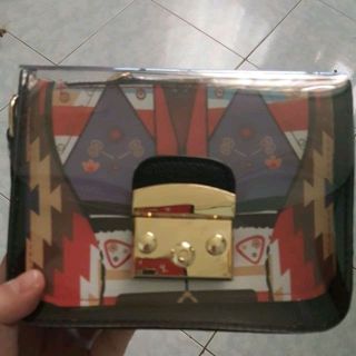 Túi nhựa trong 2 in 1 họa tiết