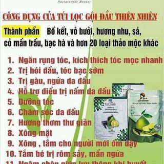 TÚI LỌC GỘI ĐẦU THẢO DƯỢC THIÊN NHIÊN giá sỉ