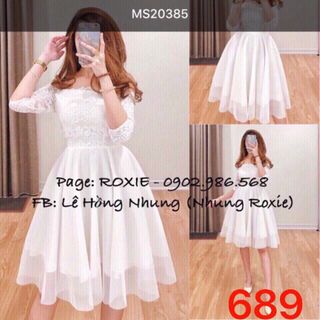Đầm lưới phối ren