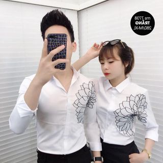 Áo Sơ mi cặp nam nữ