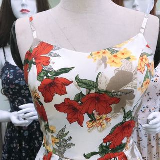 Đầm hoa cột nơ
