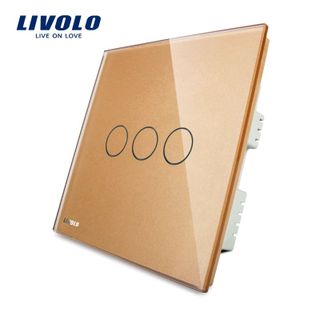 Công tắc cảm ứng đk Remote Livolo 3Gang