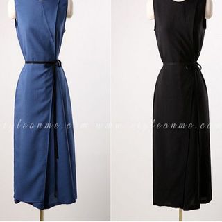 JUMPSUIT GIẢ ĐẦM 2 TRONG 1 KÈM THẮT LƯƠNG - SJ001