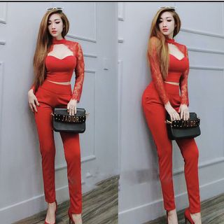 SET BỘ ÁO TAY REN CẢM - SJ121