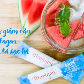 Marigen collagen giảm nếp nhănda trắng sángTúi 5gr Trắng Xanh