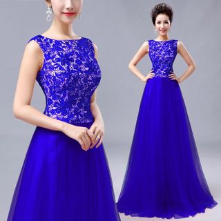 ĐẦM REN MAXI SÁT NÁCH PHỐI LƯỚI - SD1106
