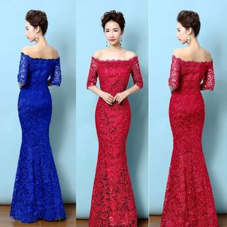 ĐẦM MAXI BẸT VAI TAY LỮNG - SD1105