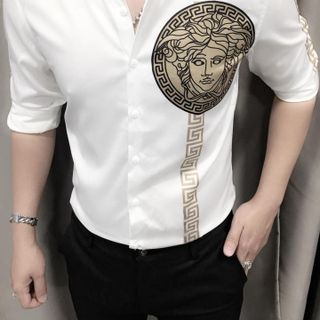 Sơ Mi Họa Tiết - SM 02 Trắng