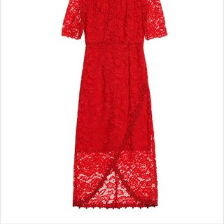 ĐẦM REN BODY VIỀN HOA TAY LỞ - SD016