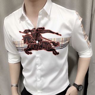 Sơ Mi Họa Tiết - SM 09 Trắng