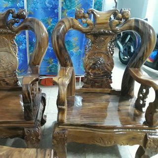 bộ salon gổ muồng cột 12 gồm 6 món hàng chuẩn