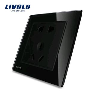 Ổ cắm mặt kính cường lực Livolo