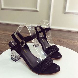 giày sandal got vuông kim tuyến