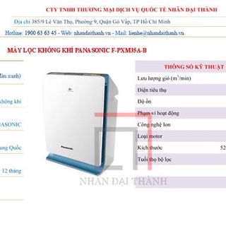 Máy lọc không khí F-PXM35A-B Màu xanh