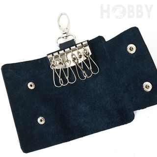 Ví Móc Khóa Handmade Tiện dụng M1145 Màu Xanh Đen Giá Sỉ