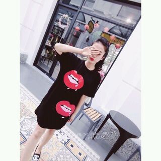 đầm in hình môi
