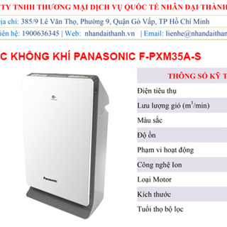 Máy lọc không khí F-PXM35A-S Màu Bạc