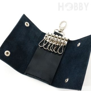 Ví Móc Khóa Handmade Tiện dụng M1140 Màu Xanh Đen Giá Sỉ