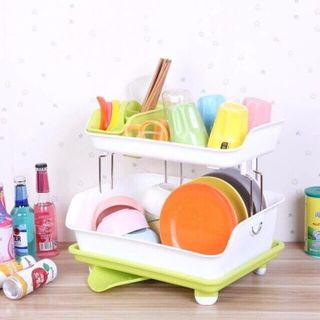 Kệ Chén 2 Tầng Có Khay Thoát Nước
