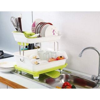 Kệ Chén 2 Tầng Có Khay Thoát Nước