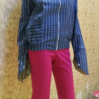 Áo chống nắng jean hoa mặc 2 mặt