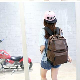 Balo Da Unisex Phong cách Hàn Quốc Xu hướng 2018