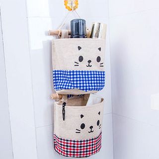 Combo 3 Túi Treo Tường Vải Bố Hình Mèo