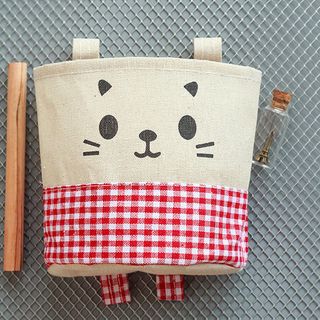 Combo 3 Túi Treo Tường Vải Bố Hình Mèo