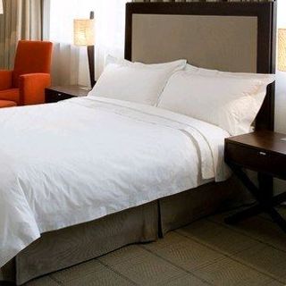 Bộ Drap cotton trắng trơn 1m6x2m cho khách sạn giá sỉ ga trải giường