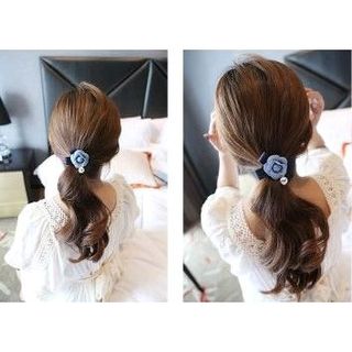 Cột tóc hoa denim Hàn Quốc