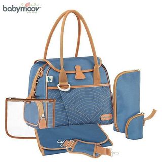 Túi đựng đồ cho mẹ và bé style xanh navy Babymoov BM15284 giá sỉ