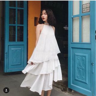 đầm voan 3 tầng