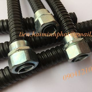 ống kẽm đàn hồi bọc nhựa ống ruột gà luồn dây cáp điện