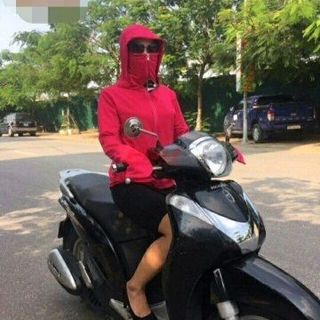 Áo nắng liền khẩu trang che mặt