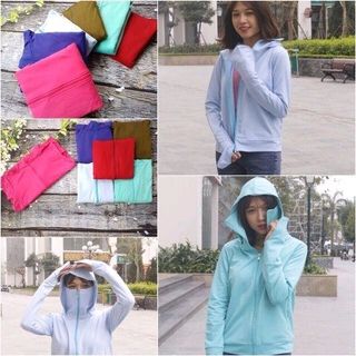 Áo nắng liền khẩu trang che mặt