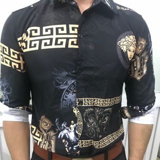 Áo sơ mi nam in họa tiết P51