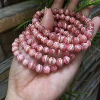 Vòng tay đá hoa đào 75 ly - MSP 651