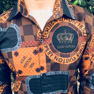Áo sơ mi nam in họa tiết P56