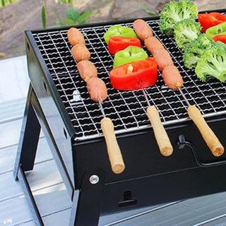 Bếp nướng than hoa vuông BBQ