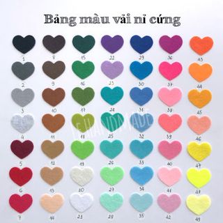 Vải nỉ và nguyên liệu làm đồ handmade