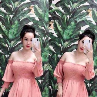 ĐẦM voan nhúng ngực