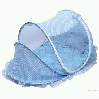 mùng kèm gối và nhạc cho bé