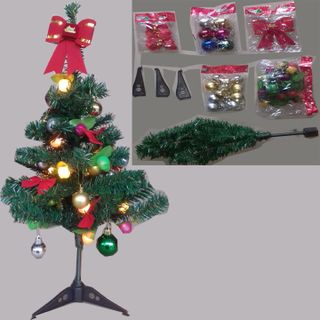 CÂY THÔNG NOEL - 60CM ĐÈN 4 PHỤ KIỆN TRANG TRÍ giá sỉ