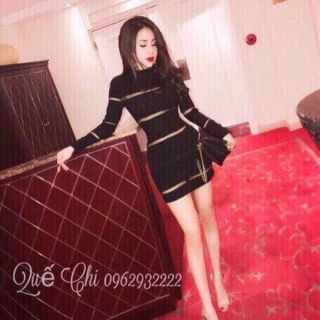 đầm body phối luoi