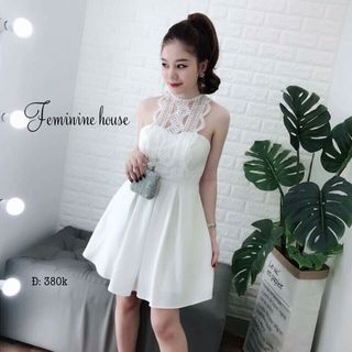 đầm kim tuyến phối ren