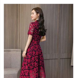 Đầm Ren Hoả Đỏ Đẹp Lắm Nha
