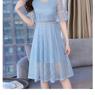 Đầm Ren Tây Lỡ Hồng Xanh