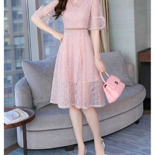 Đầm Ren Tây Lỡ Hồng Xanh
