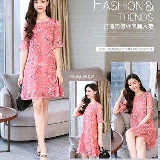 Đầm Lụa Hoa Anh Đào